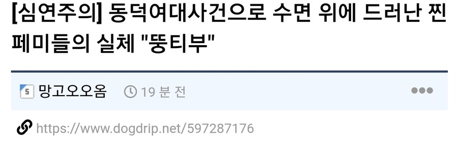 (혐)(동덕여대)사건으로 수면 위에 드러난 찐페미들의 실체 "뚱티부"_3.png