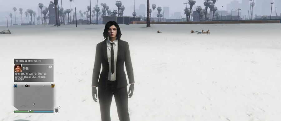 gta5)크리스마스 기간이라 눈 오네_1.jpg