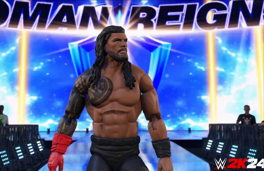 WWE 2K24 공식 인스타그램에 공개된 로만 레인즈 마이팩션 신규카드 피규어_6.jpg