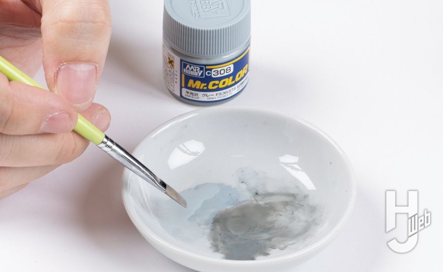 [하비 재팬] MG 겔구그 양산기 2.0 소재 래커 도료 붓칠 강의_17.jpg