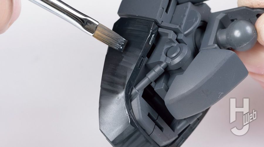 [하비 재팬] MG 겔구그 양산기 2.0 소재 래커 도료 붓칠 강의_44.jpg