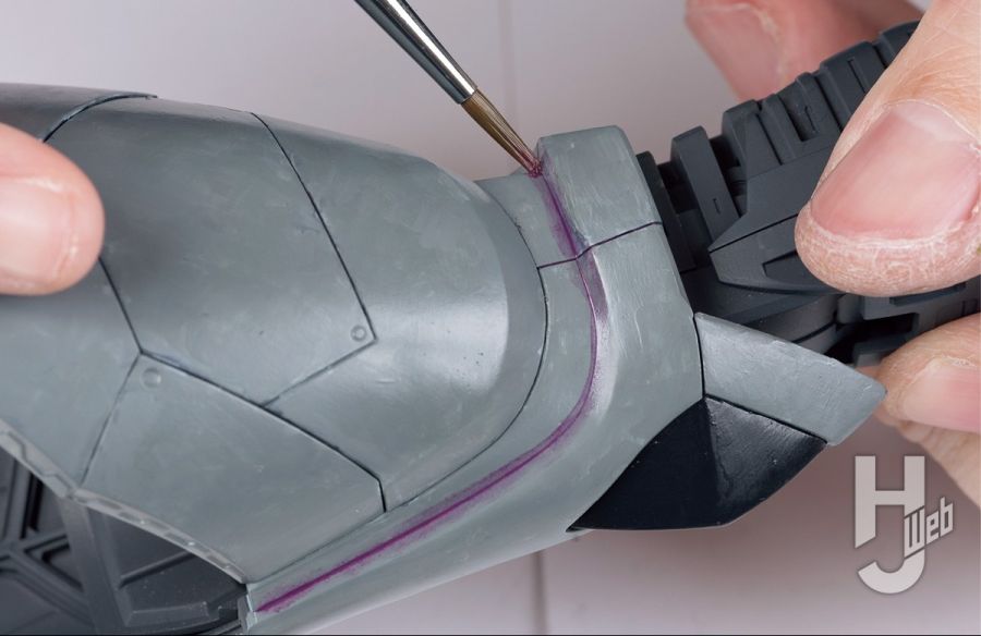 [하비 재팬] MG 겔구그 양산기 2.0 소재 래커 도료 붓칠 강의_47.jpg