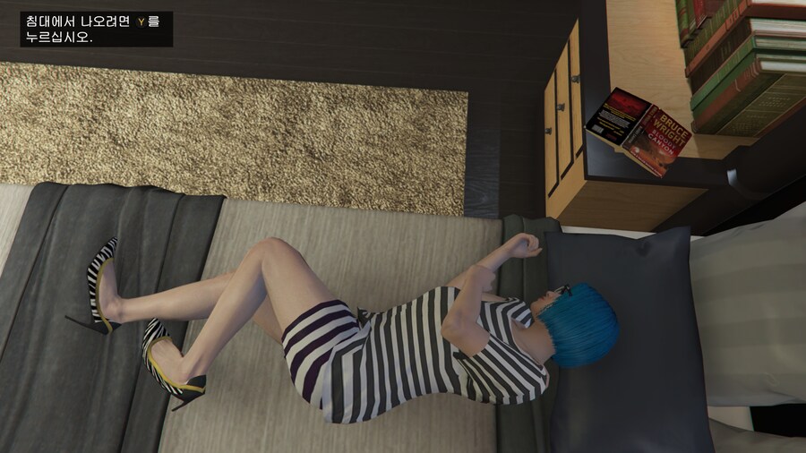 Gta 5 위 엑스박스. 아래 pc 4090 스샷ㆍ나 다크블루헤어 염색했어_1.png