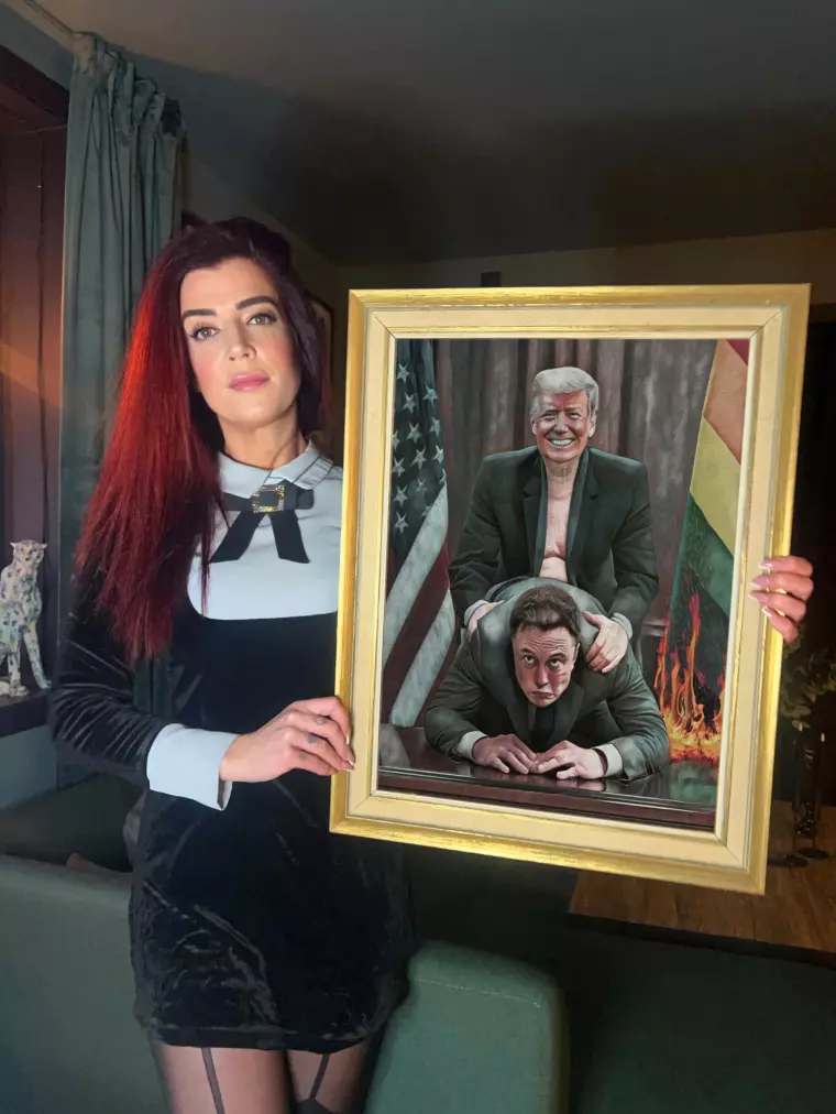 [노르웨이] 머스크와 트럼프에 반대하는 예술가_1.webp