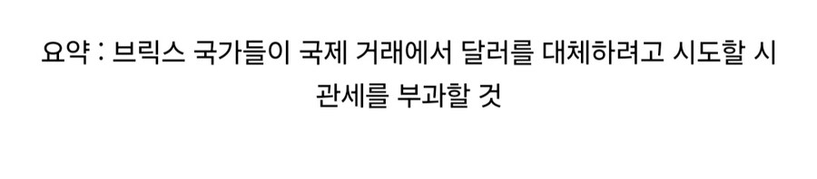 도널드 트럼프, "브릭스 국가들에게 관세 검토"_4.jpg