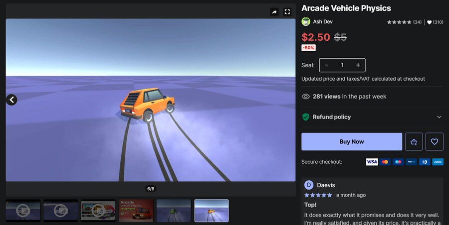 [에셋스토어] (무료) Arcade Vehicle Physics (~2/13)_1.png