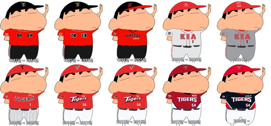 짱구로 보는 타이거즈 역대 유니폼의 변천사.jpg_1.png