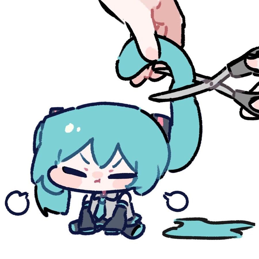 헤어스타일을 트위터에 맡긴 미쿠_2.jpg