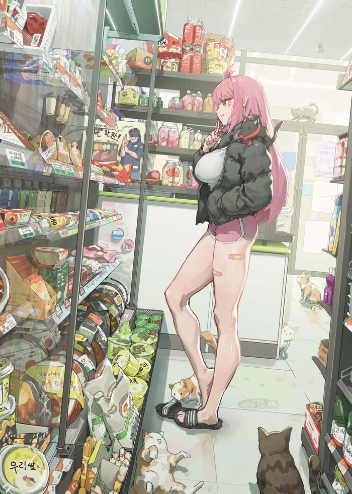 으악~!편의점에 털짐승들이 대체 몇마리야?!_1.webp