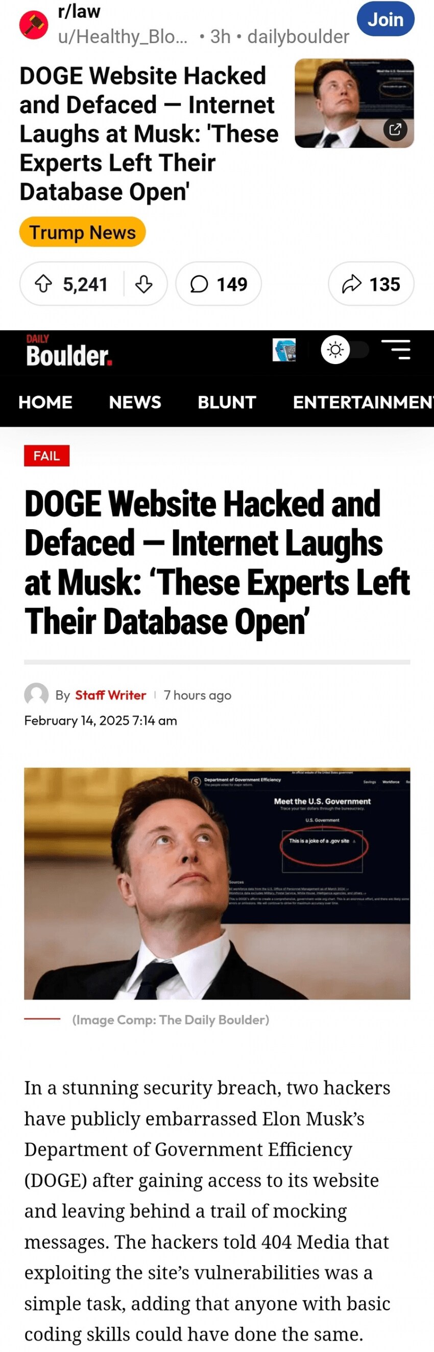 젊은 천재들을 모아놨다는 DOGE 부서 근황_1.png