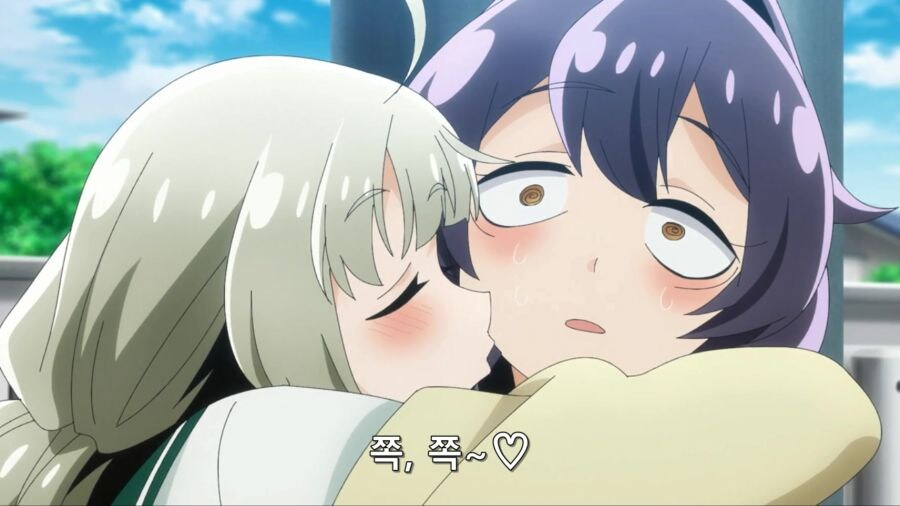 [마법소녀를동경해서]뽀뽀하는 키위_1.jpg