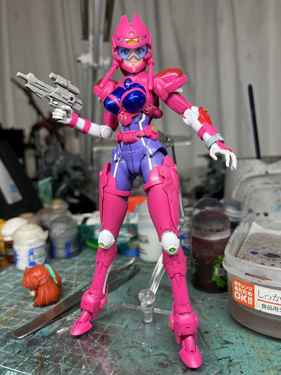 [맥스팩토리] PLAMAX 초음전사 보그맨 아니스 팜 조립(+씰 부착) 이미지_17.jpg