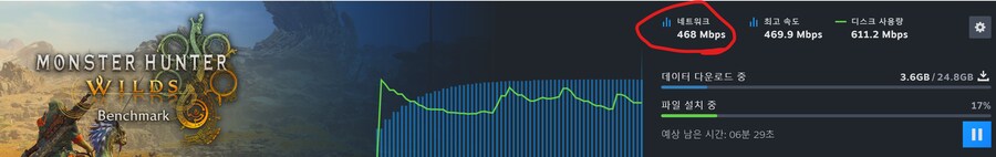 오랜만에 복귀하려는데 다운로드 속도 왜 이러죠?_2.jpg