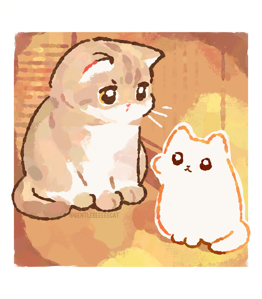 무드등 쳐다보는 고양이🐱_1.jpg