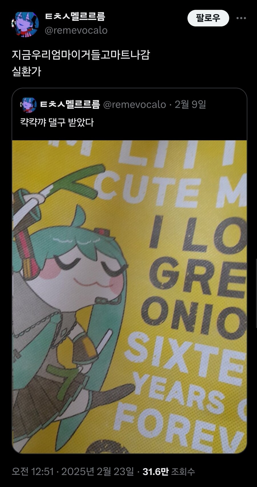 이마트 쇼핑백인줄 알고 들고나간 엄마.x_1.jpg