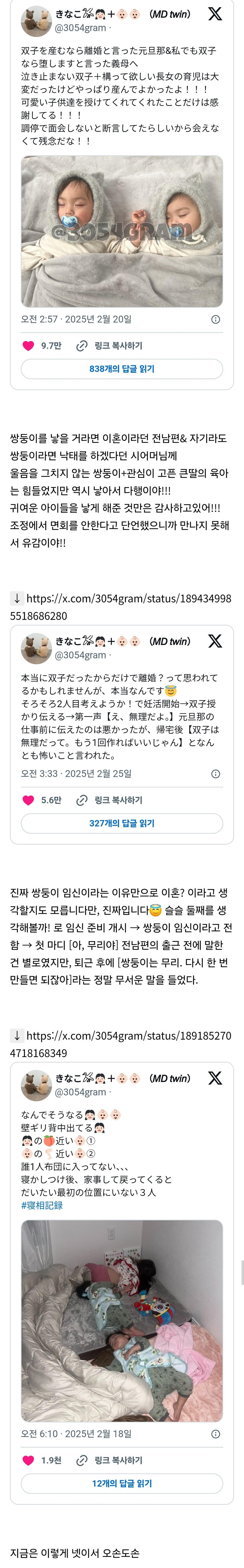 쌍둥이를 임신해서 이혼했다는 일본인_1.jpg