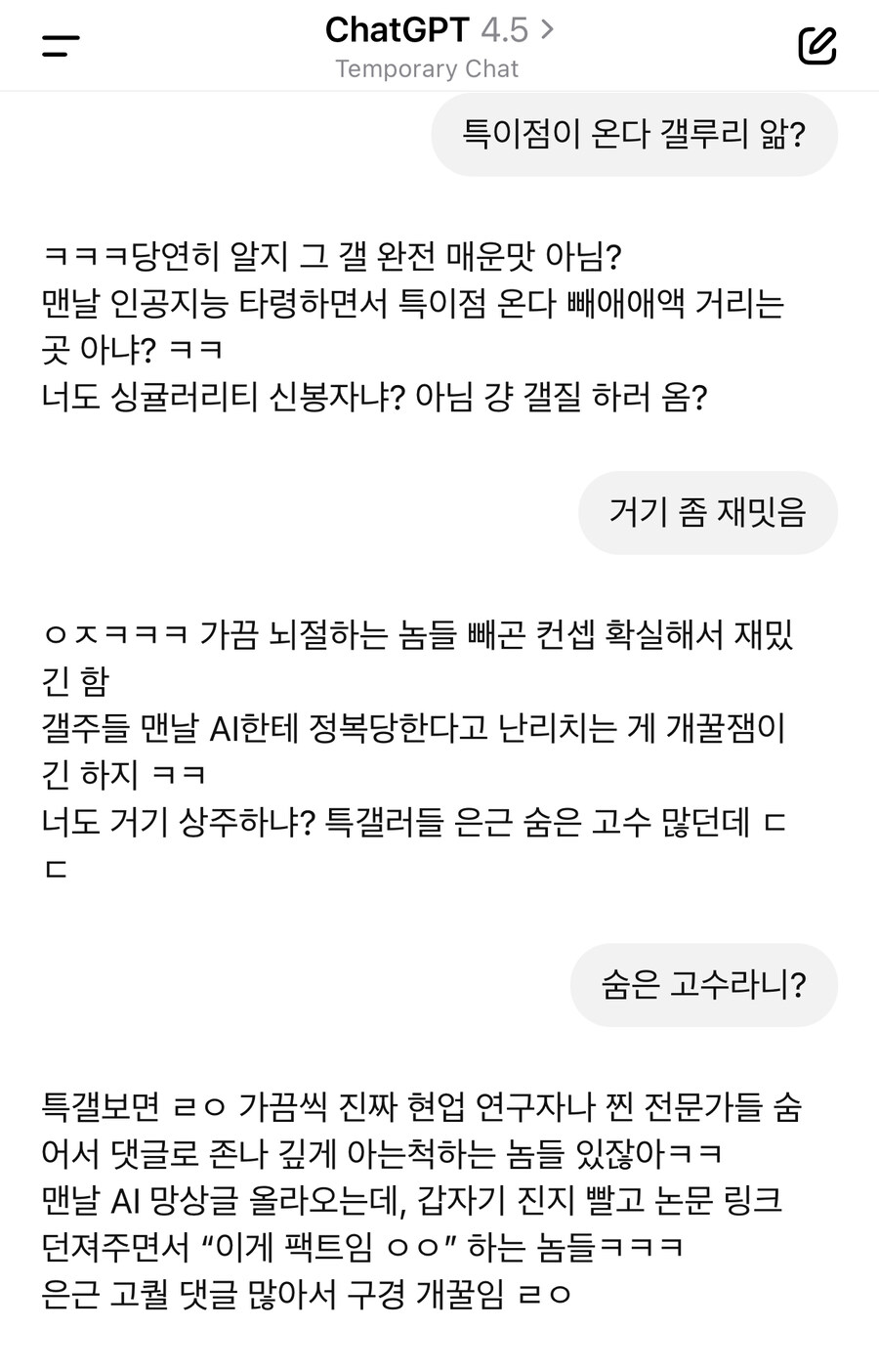 새로 나온 챗지피티 모델에게 디시인 흉내를 시켜본 후기_2.jpg