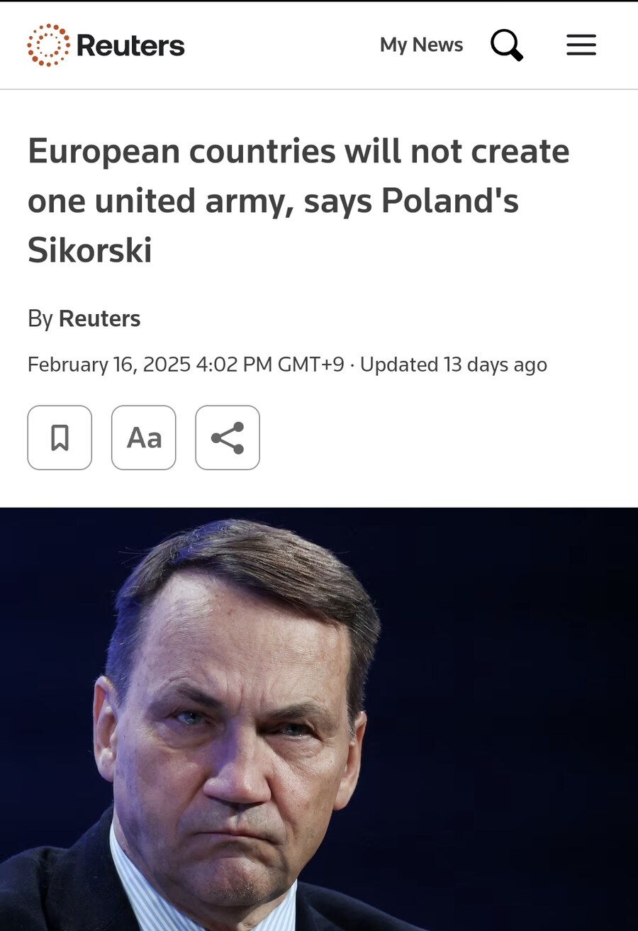 폴란드 " 유럽 통합군? 절대 안될것 "_1.jpg