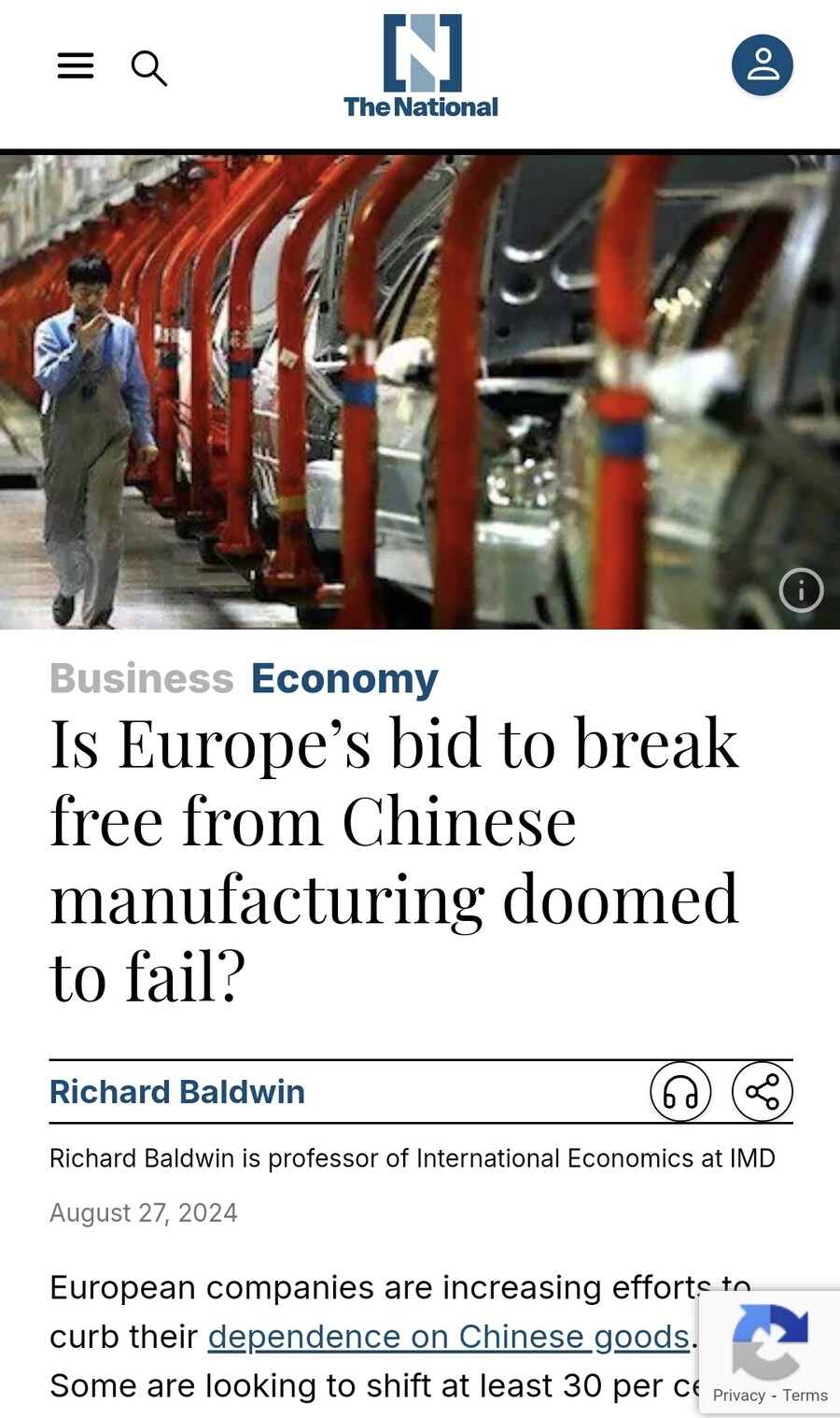 유럽 " 제조업 탈중국은 사실상 불가능 "_1.jpg