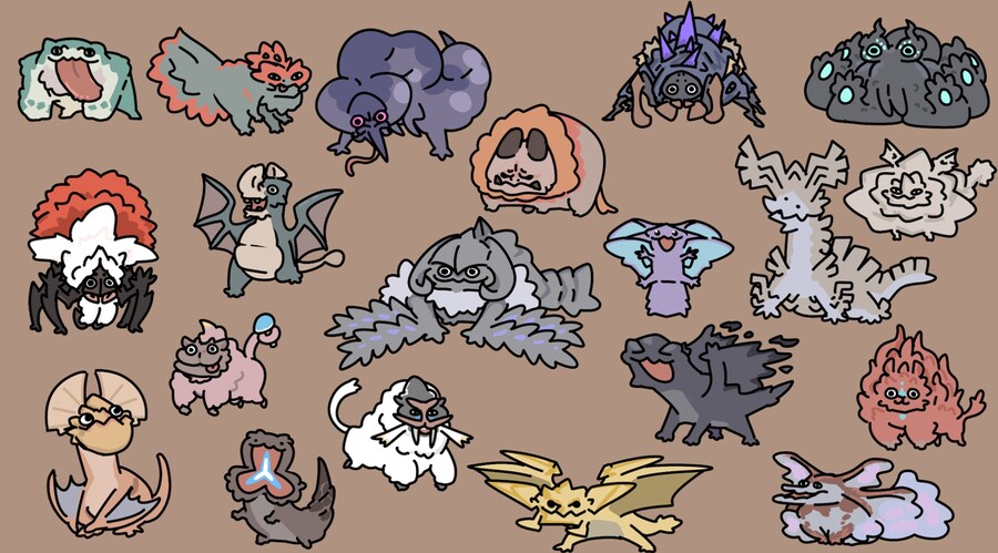 몬헌 와일즈 몬스터들 짤_1.png