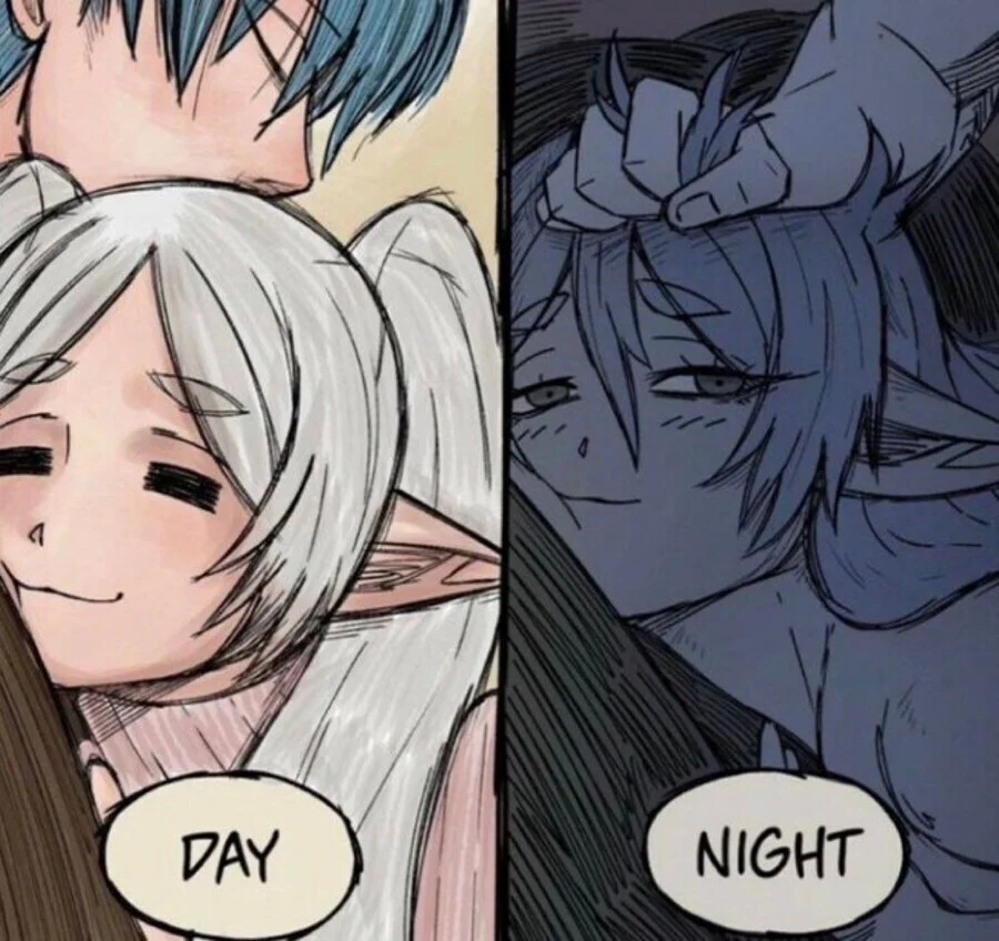 (프리헨)밤과 낮이 다른 프리렌_1.webp