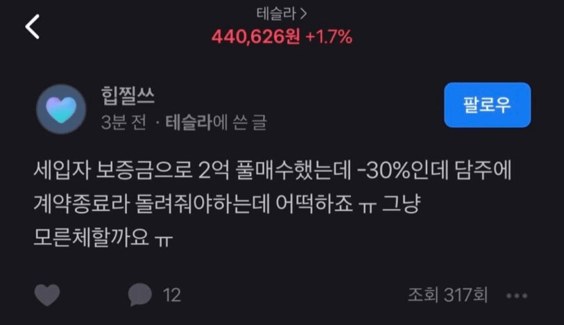 테슬라에 2억 몰빵한 매수자_1.png