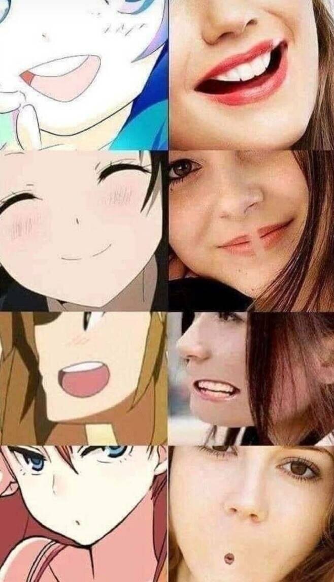 애니속 얼굴이 현실적이라면?_1.jpg