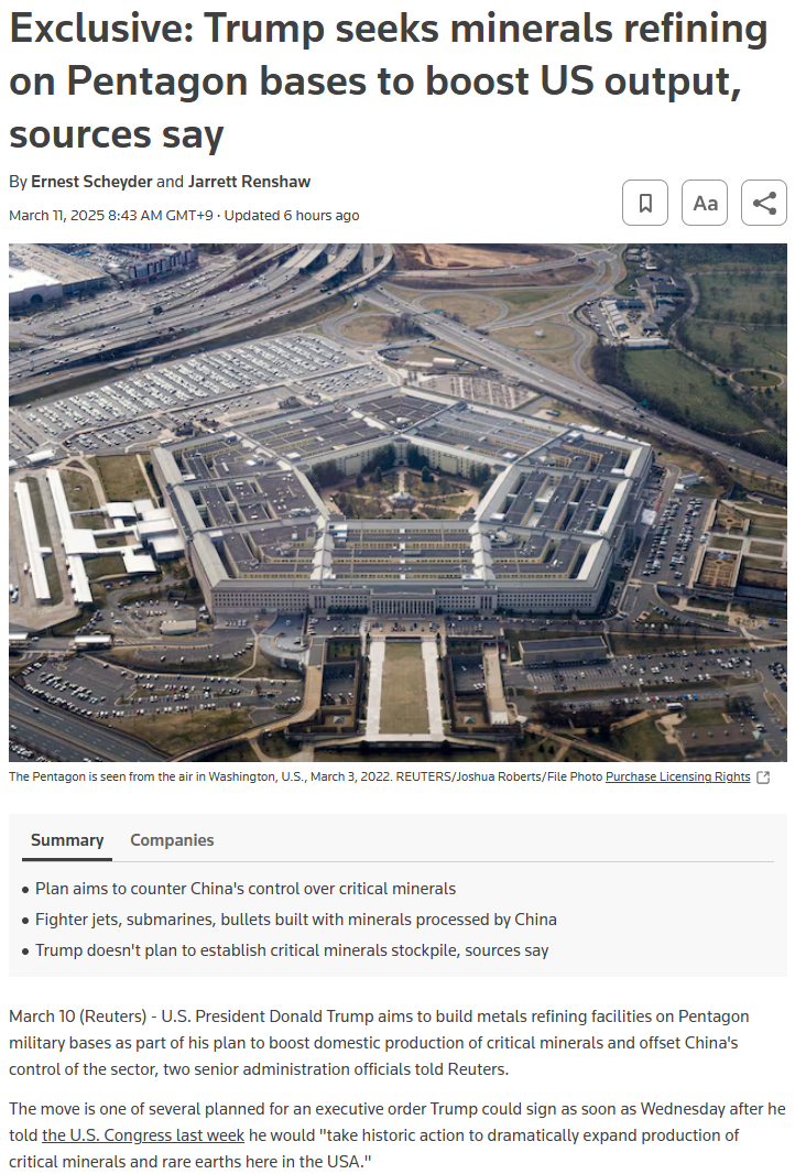 관세폭탄에 맞서 중국의 광물 수출 제한에 맞서기 위한 트럼프의 대책_1.webp