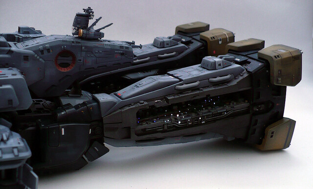 [커스텀] SDF-1 Macross 초시공요새 마크로스 1/3000 베이스와 본체_15.jpg