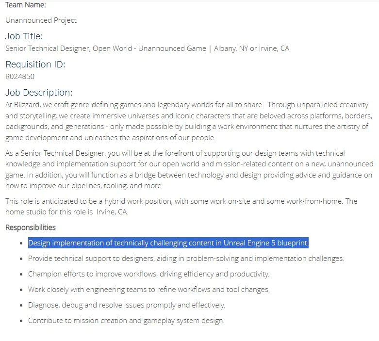 블리자드 언리얼 엔진5으로 신작 RPG 게임 개발 중_2.webp