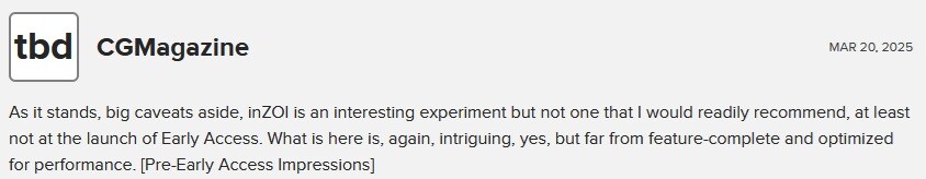 인조이(inZOI) - 메타크리틱 등재 얼리 액세스 리뷰 & 소감_13.jpg