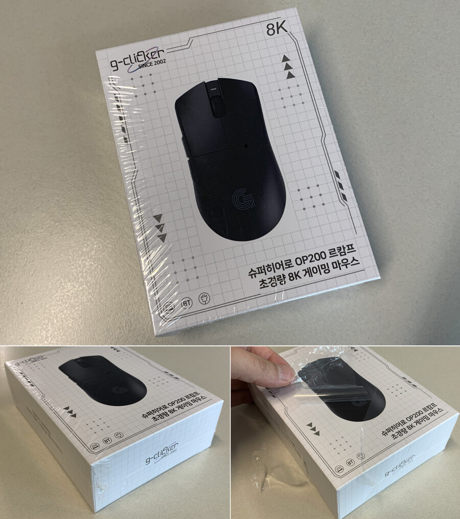 지클릭커 슈퍼히어로 OP200 르캄프2 초경량 듀얼 8K 무선 게이밍 마우스_2.jpg