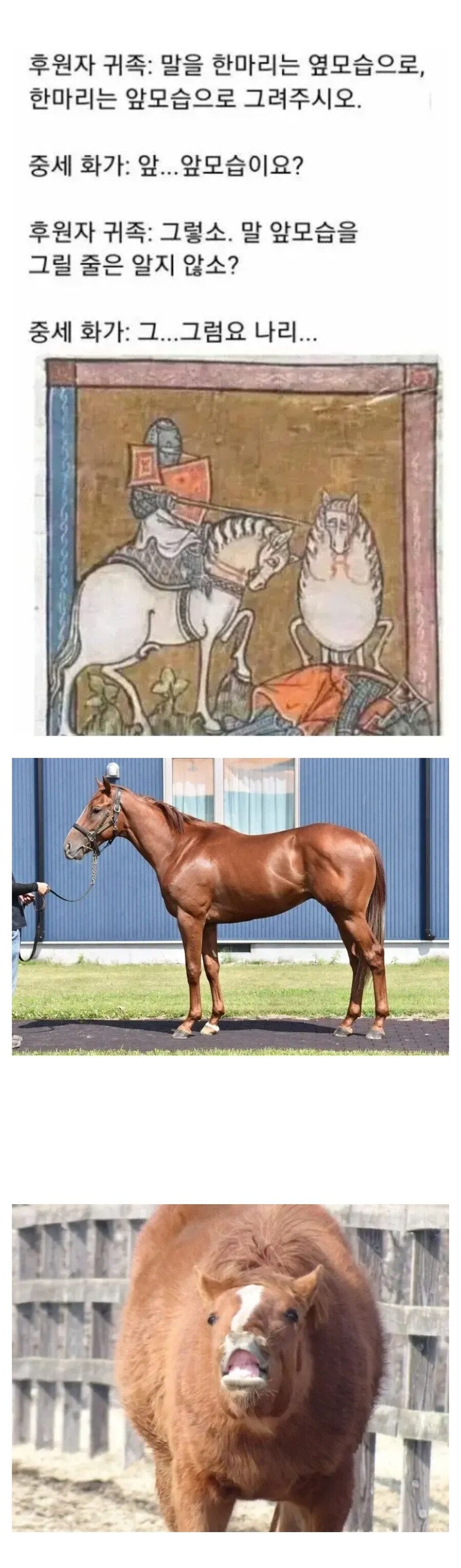 ??? : 말 한 마리는 앞모습으로 그려주시오._1.jpg