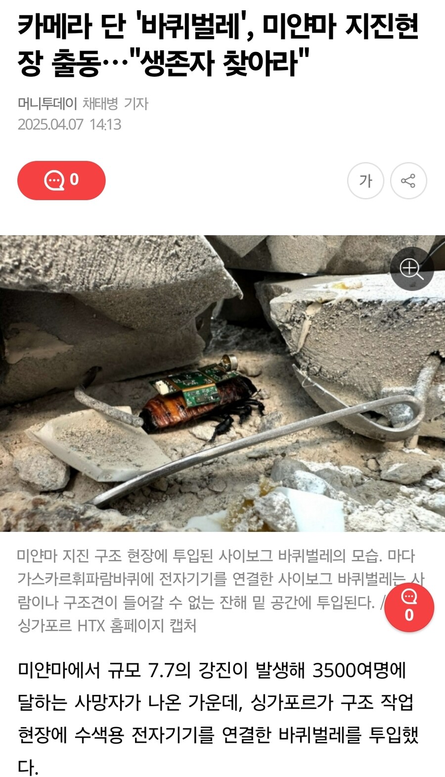 미얀마 지진 참사 현장에 투입되는 구조대원 수준. jpg_1.jpg