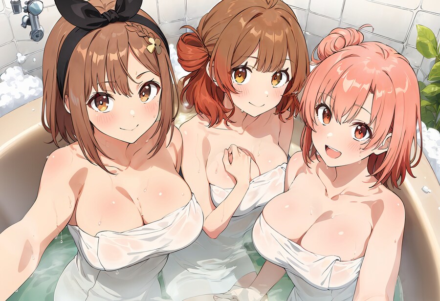 거유 귀염둥이 3인방 목욕친구가 되다!_1.png