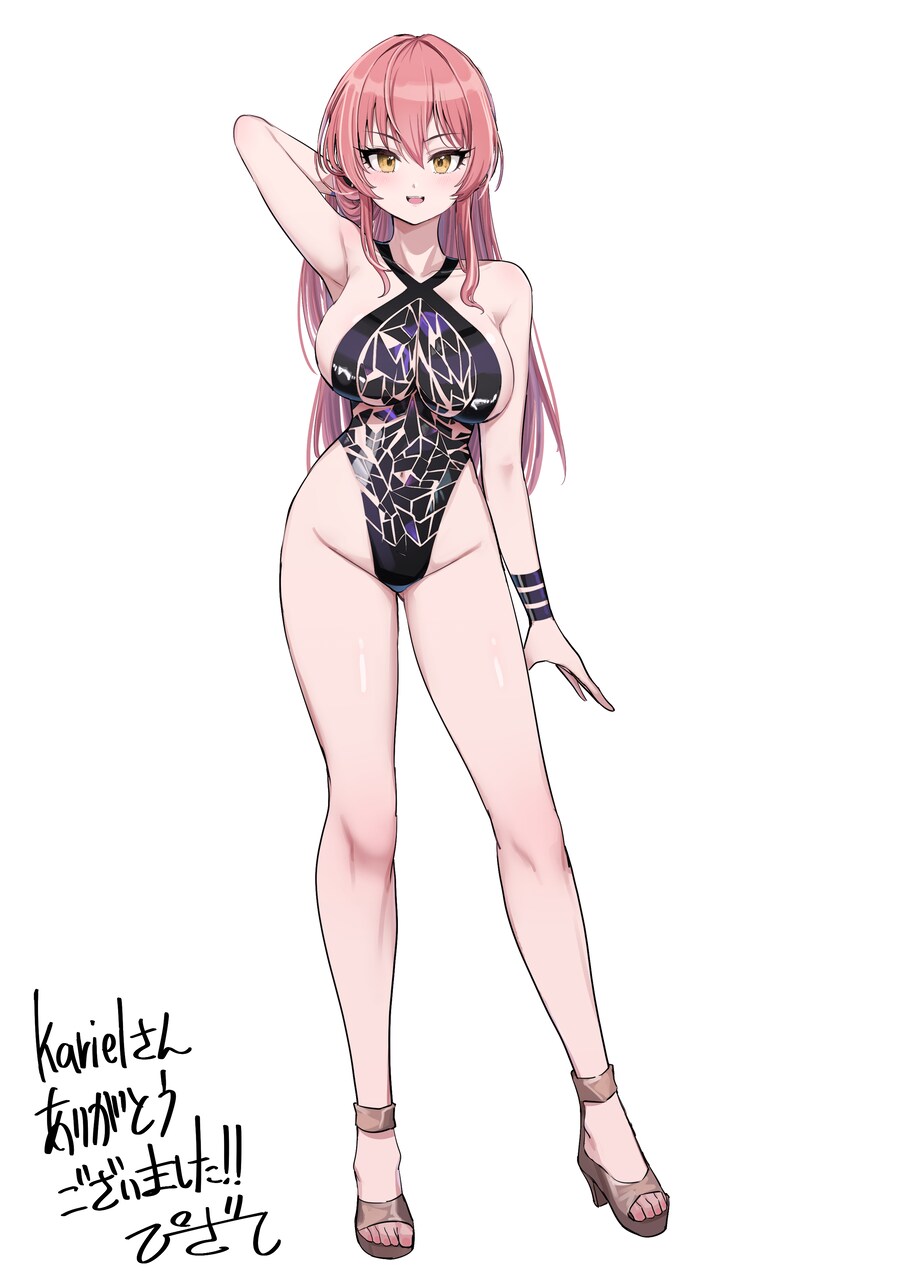 @) 자랑) 미카 커미션 팬아트 06. 블랙 테이프 처녀가사키._1.png