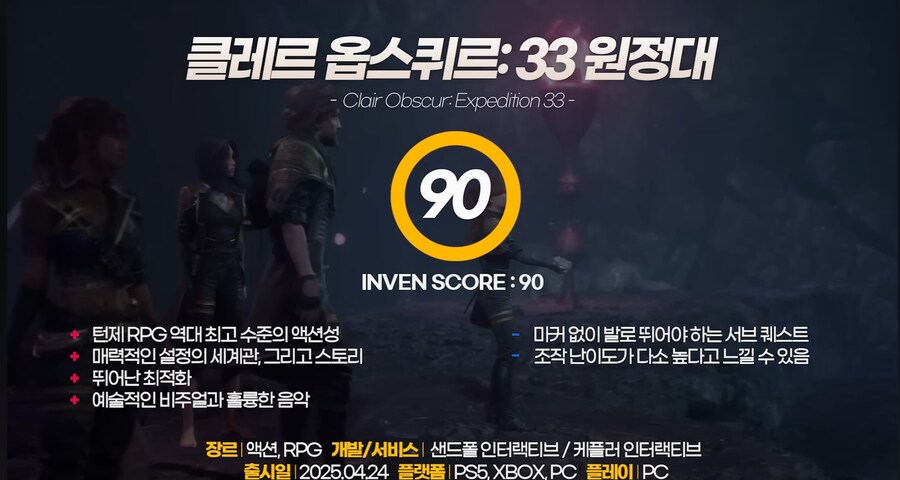 클레르 옵스퀴르 33원정대 인벤 리뷰_1.jpg