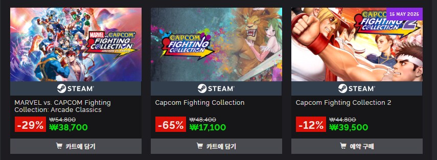 [그린맨게이밍] 캡콤 파이팅 컬렉션2 스팀코드 / 38,080원_1.png