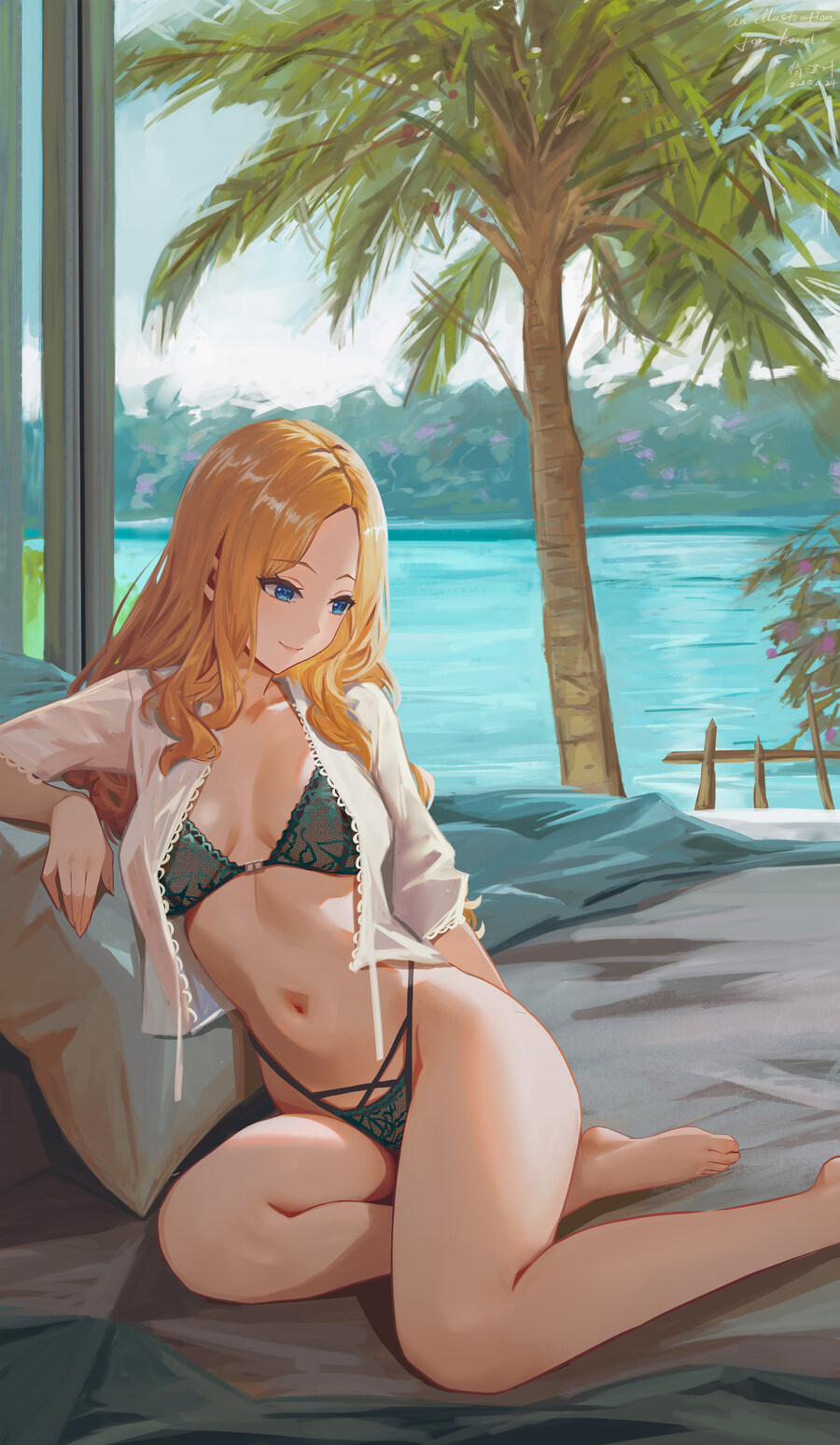 올리아) 자랑) 커미션 팬아트 05. @shiny_kanau 작가님의 비키니 짤._1.jpg