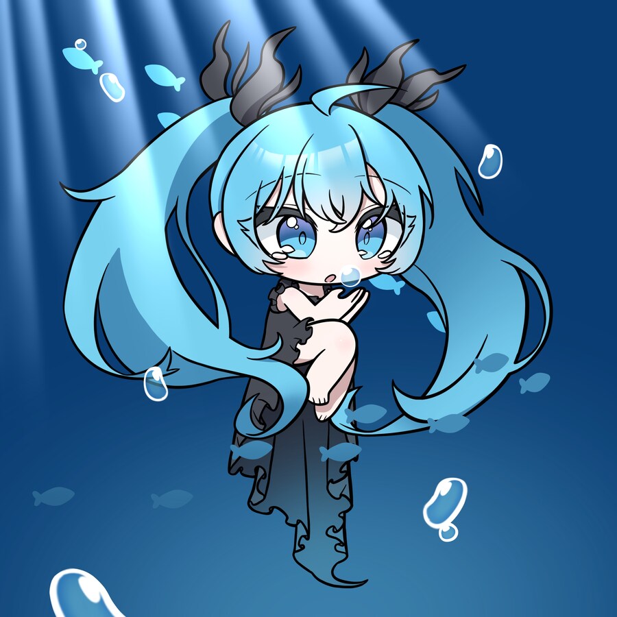 미쿠) 심해소녀 그려봤습니다_1.jpg