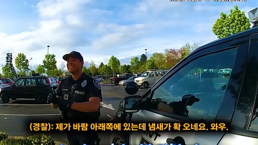유튜브) 업무 중 수상한 냄새를 맡은 미국경찰의 반응_3.png