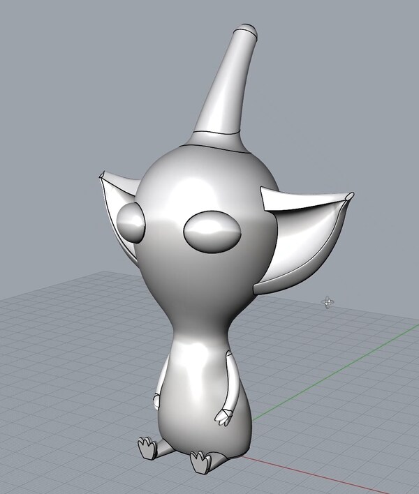3D 프린터로 만든 노랑 피크민 꽃병_1.png