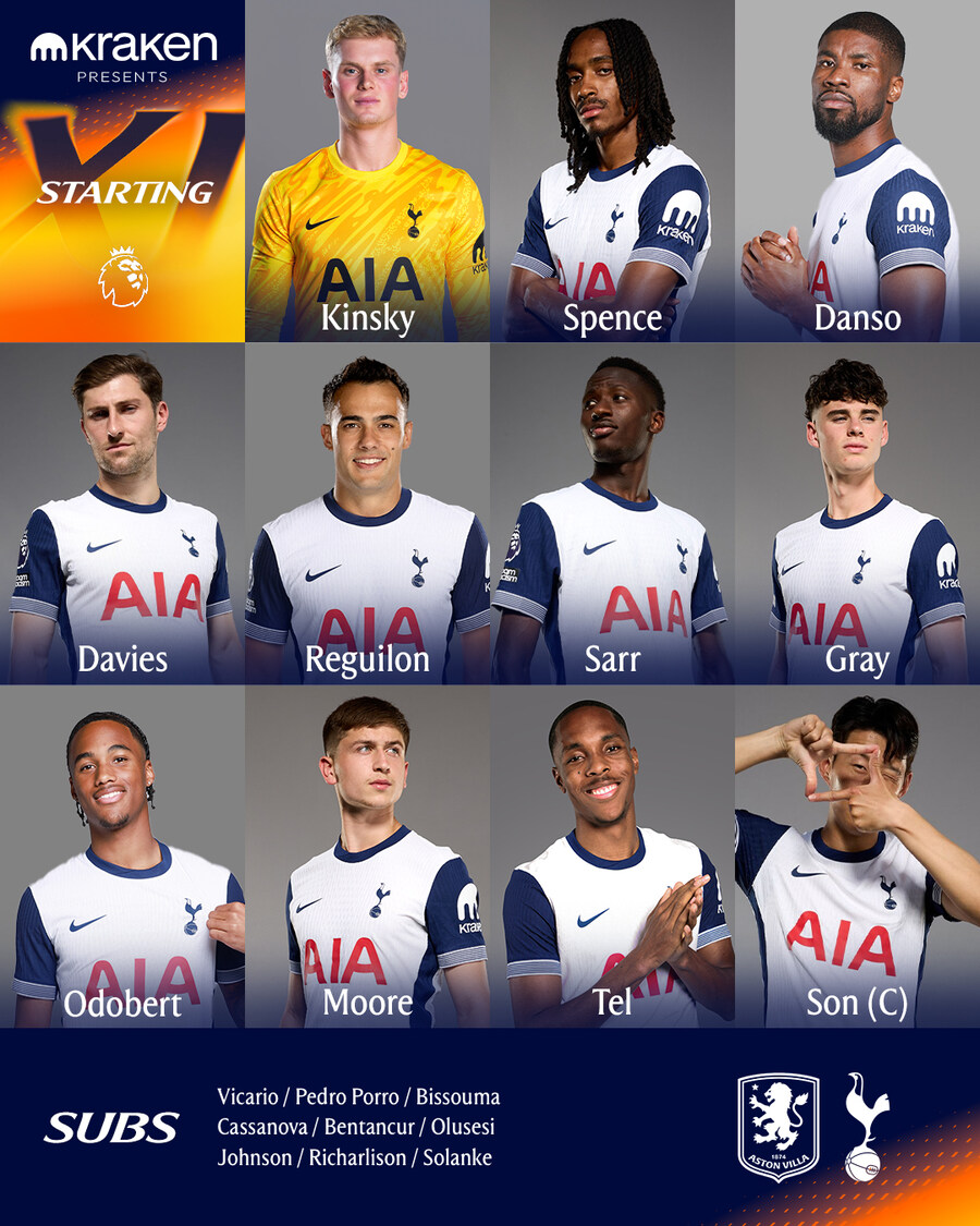 [EPL] 드디어 35일 만에 돌아왔다! 손흥민 애스턴빌라전 주장 완장 차고 선발_1.jpg