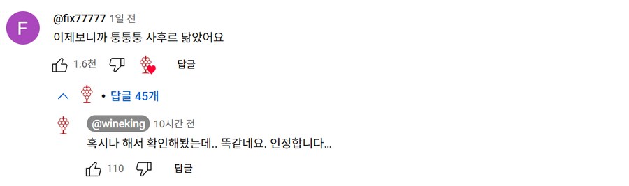 새로 오픈한 모수가 아쉽다던 유튜버에게 달린 악플_1.png