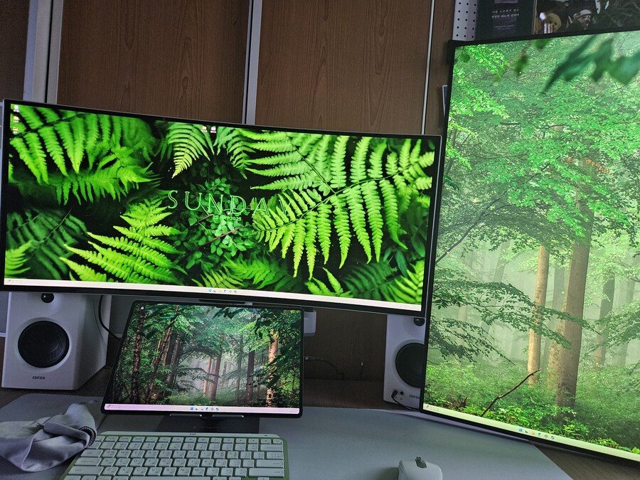 oled 모니터를 뒀는데 서브모니터가 오징어가 되네요ㅠ_1.jpg