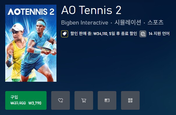 [XBOX] AO 테니스 2 / 3,790원_1.png