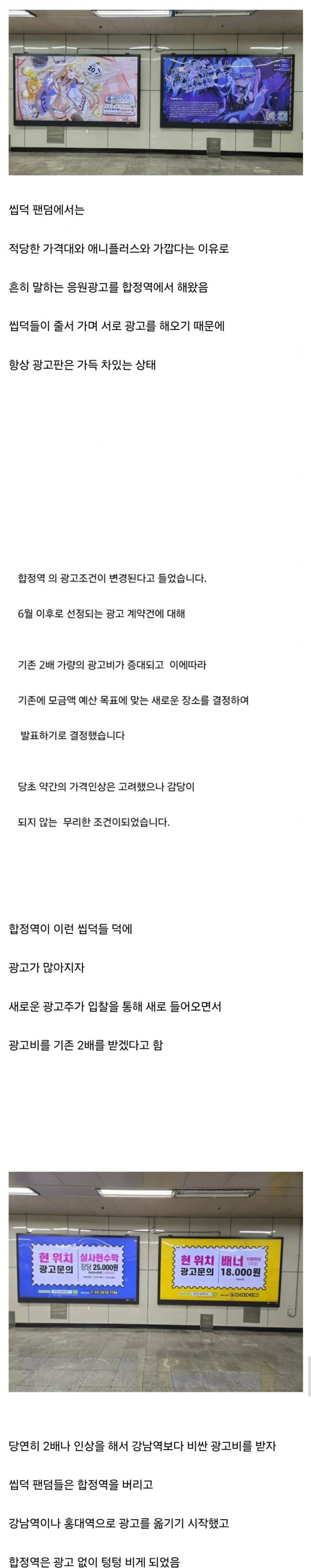 국내 오타쿠 성지 합정역 근황