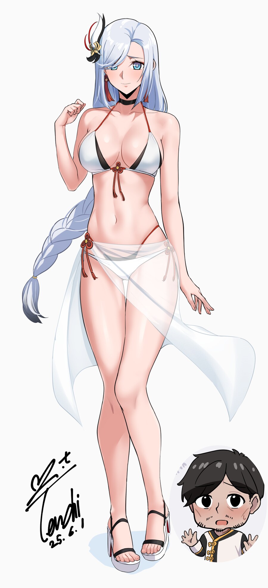 원신) 자랑) 신학 커미션 팬아트 @Tenchi_24 작가님의 수영복 01._2.png