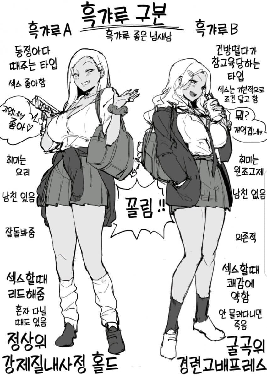 흑갸루 구분 빗치편 / 호모게이편_1.jpg