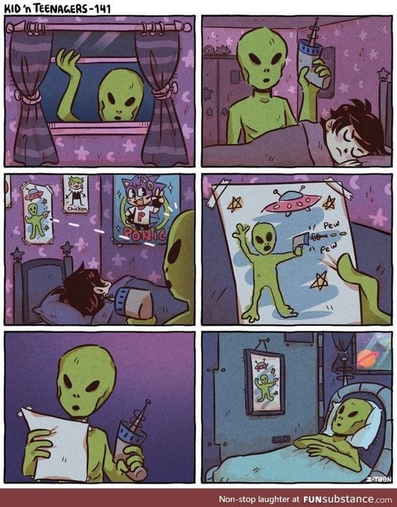 "자기 팬아트를 선물받은 외계인."_1.jpg